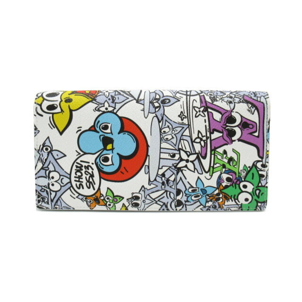 Louis Vuitton Portefoy Brazza NM Zip Wallet Monogram Comic White - Picture 2 of 10